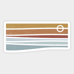 Sunset Lines Vintage Sticker